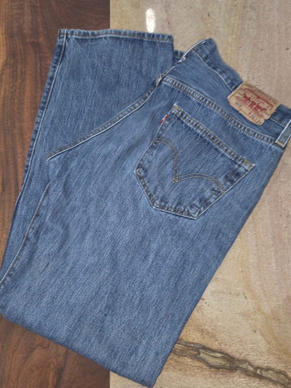 Vtg Levi's 501 Men's Straight Blue Denim Jeans. Sz 36x34